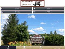 Tablet Screenshot of northwoodspetcarecenter.com